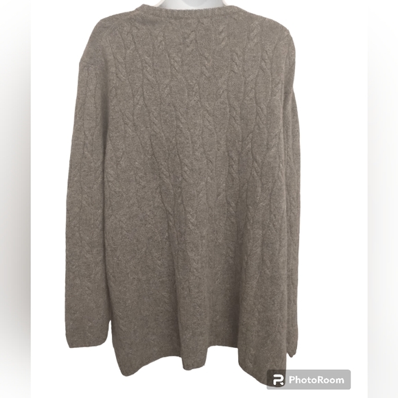 Precious Fibers 💯 Cashmere grey  long dolman sleeve sweater - Picture 2 of 7